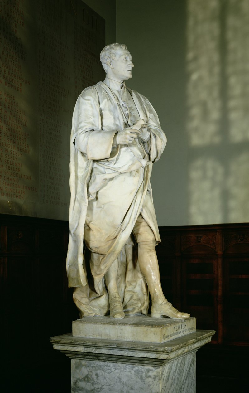 Sir Isaac Newton (1642-1727) (marmur) autorstwa Louis Francois Roubillac