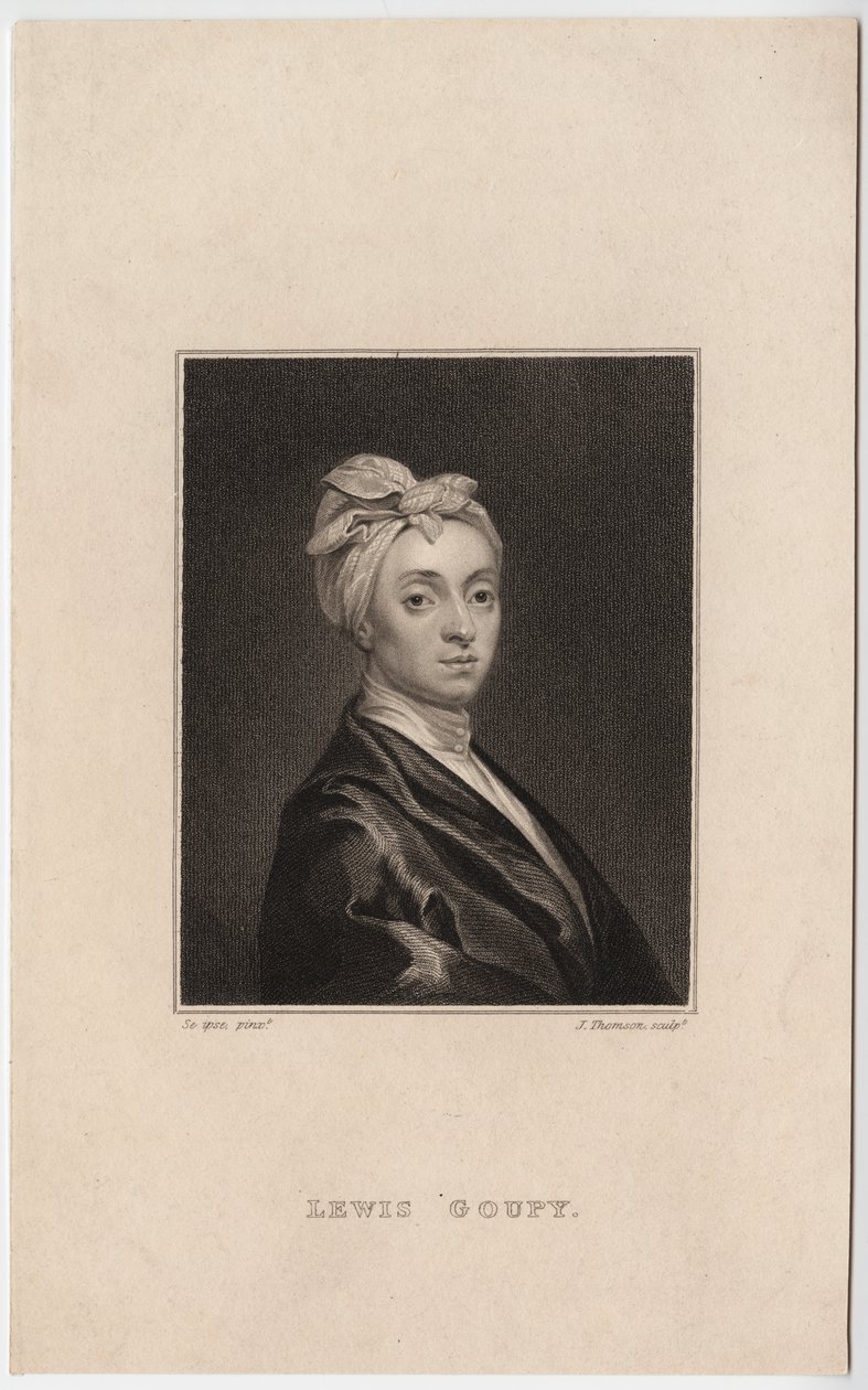 Louis Goupy, grawerowane przez Jamesa Thomsona (1790-1850), c.1800 (Grawerowanie punktowane) autorstwa Louis Goupy
