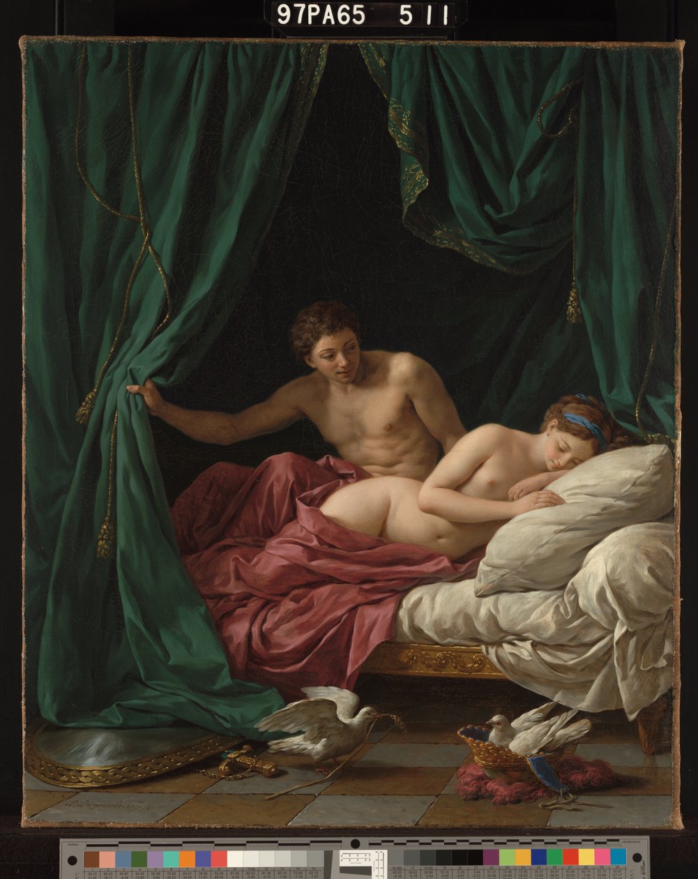 Mars i Wenus, Alegoria Pokoju autorstwa Louis Jean François Lagrenée