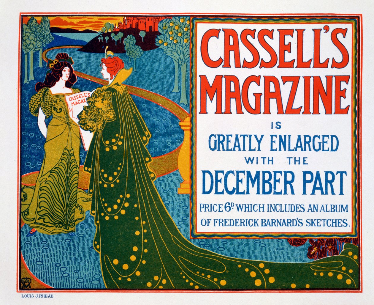 Reklama „Magazynu Cassella”, 1896 r. autorstwa Louis John Rhead