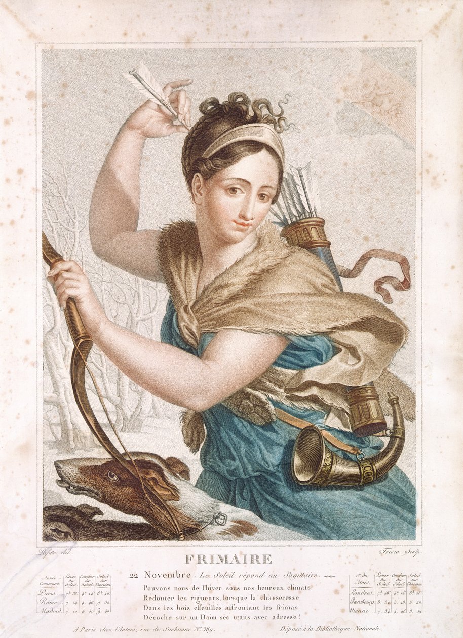 Frimaire (نومبر دسمبر)، د جمهوري غوښتونکو د کلیزې دریمه میاشت، د Tresca، c.1794 پولي لخوا لیکل شوی autorstwa Louis Lafitte