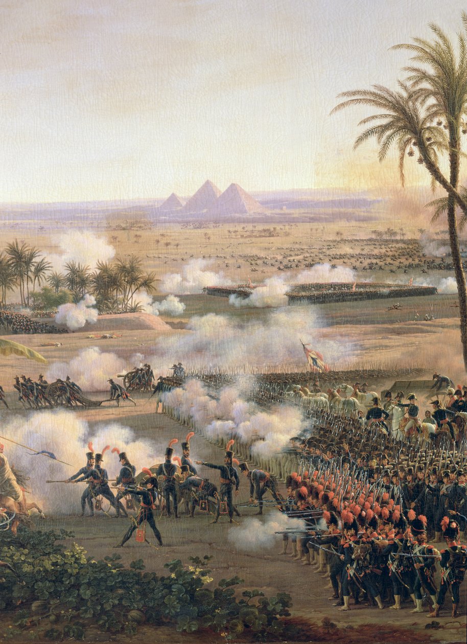 Bitwa pod Piramidami, 21 lipca 1798, 1806 (szczegół) autorstwa Louis Lejeune