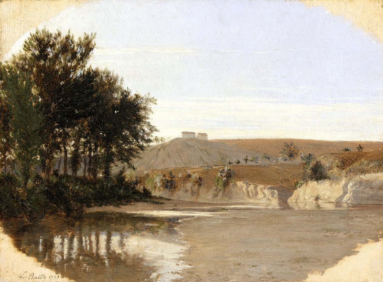 Widok na jezioro, 1797 autorstwa Louis Leopold Boilly