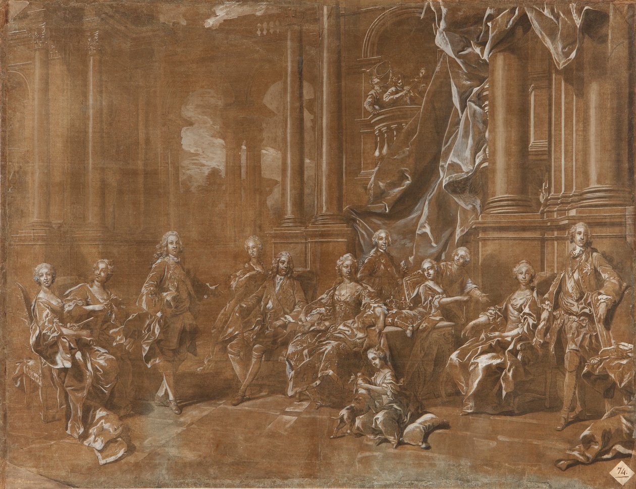 Rodzina Felipe V. autorstwa Louis Michel van Loo