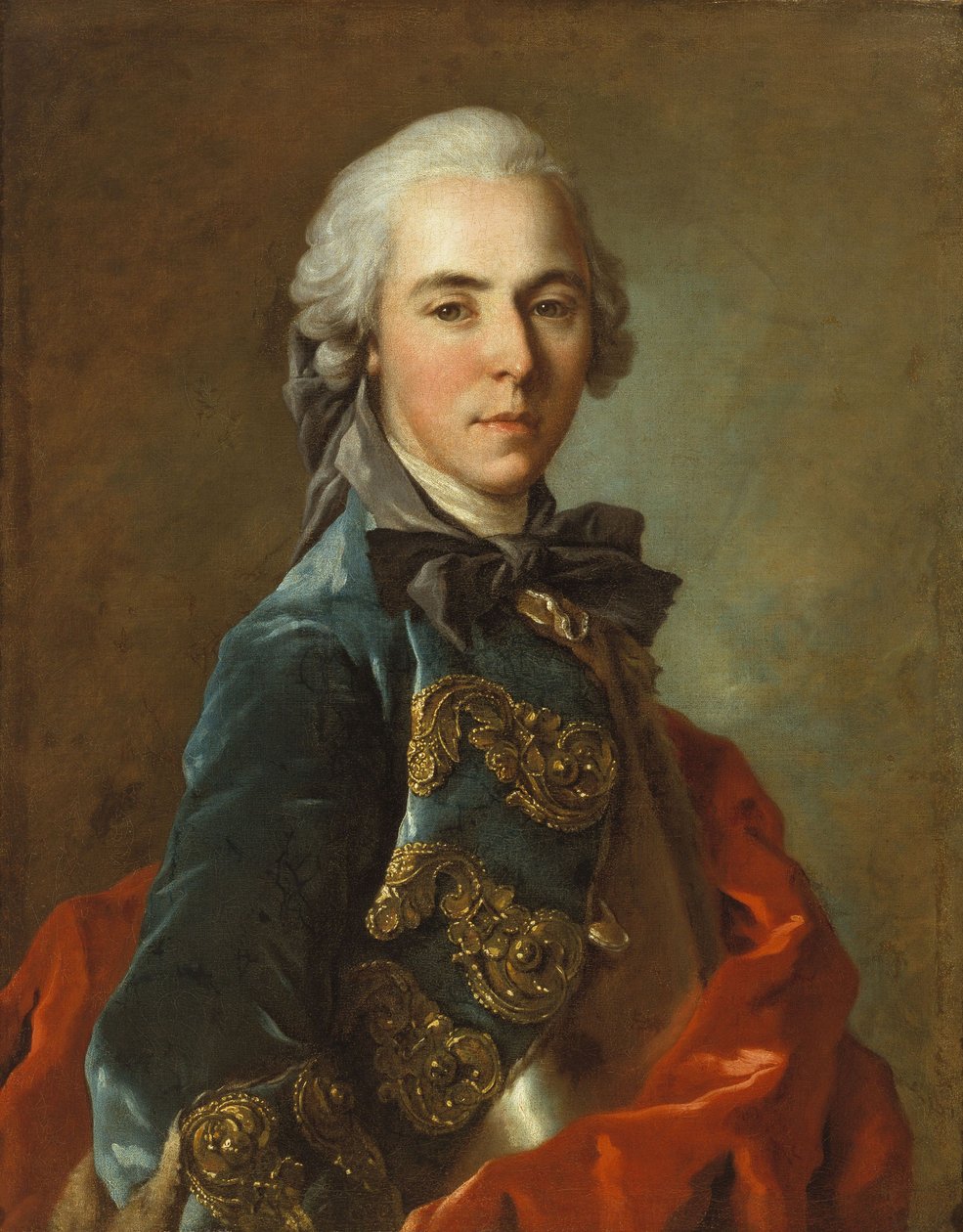 Portret młodego oficera autorstwa Louis Tocqué