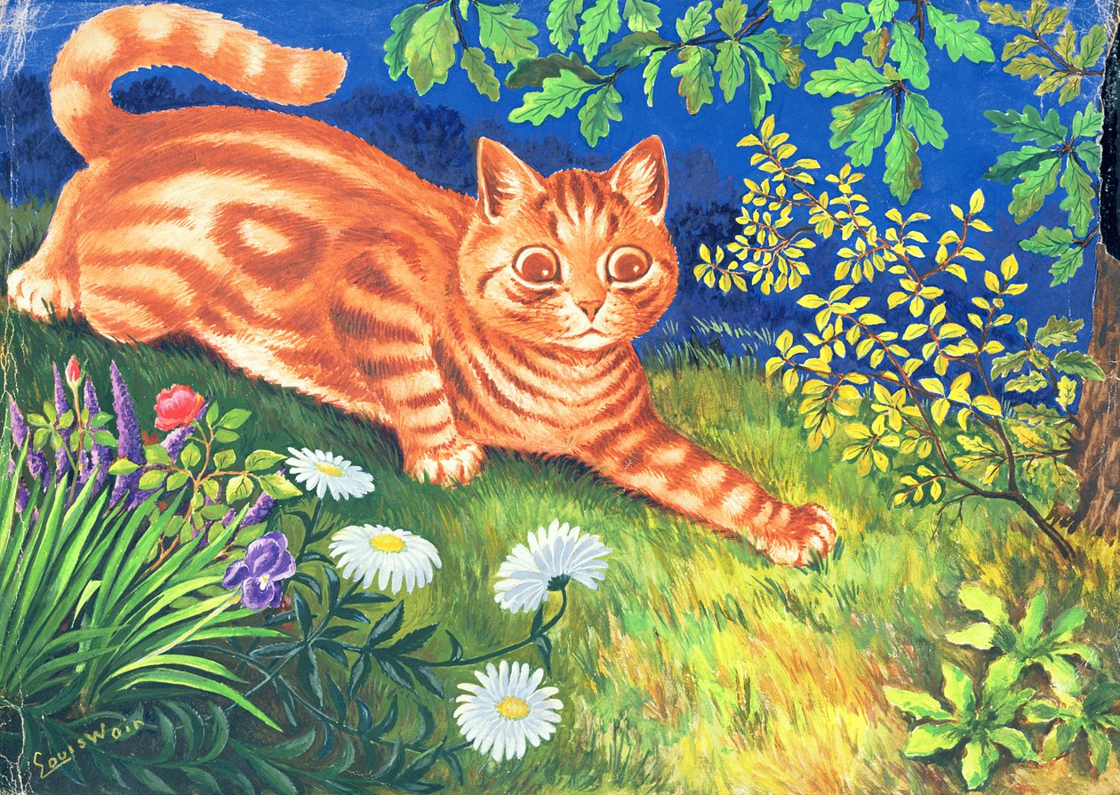 Cat Stalking autorstwa Louis Wain