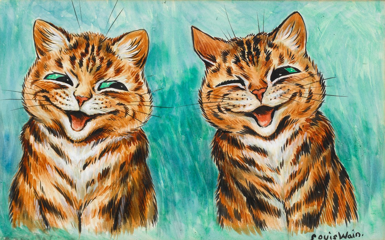 Pojednanie (wc na papierze) autorstwa Louis Wain