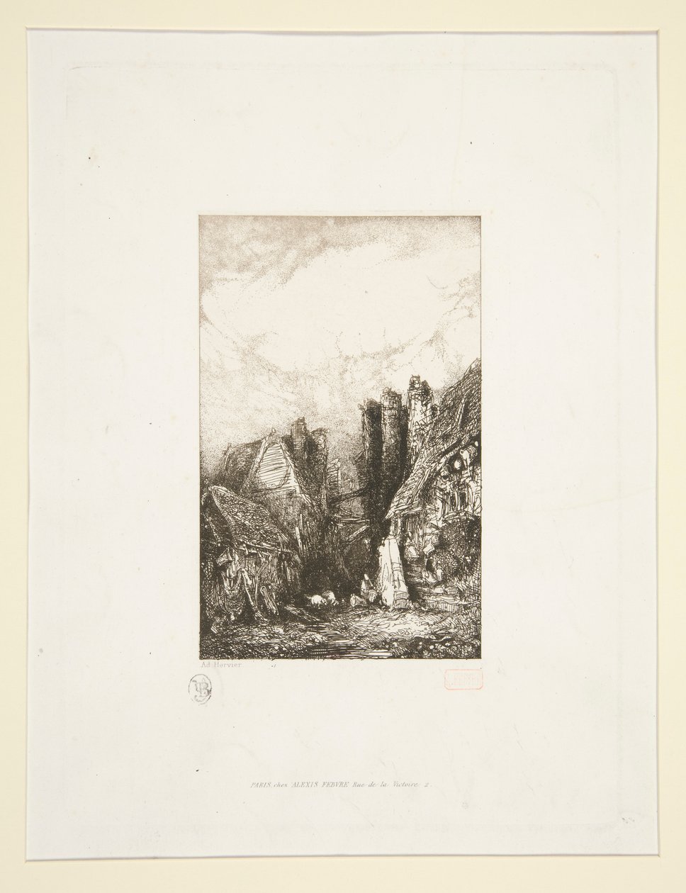 Wieś autorstwa Louis Adolphe Hervier