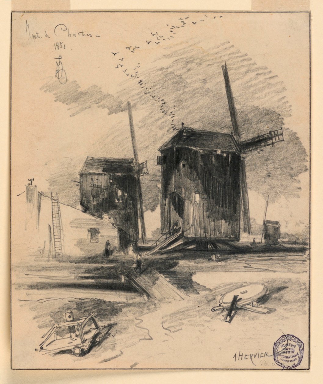 Wiatraki autorstwa Louis Adolphe Hervier