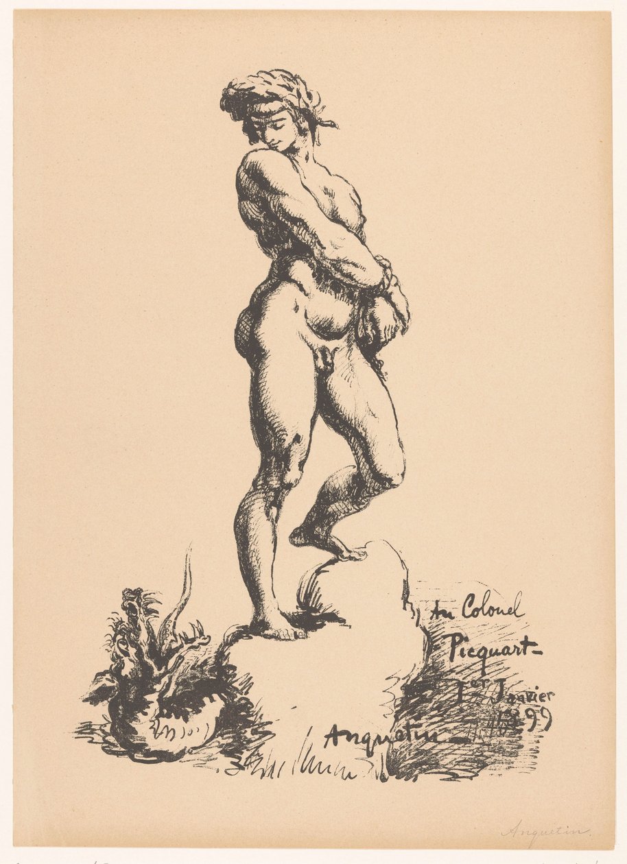 Georges Picquart i smok autorstwa Louis Anquetin