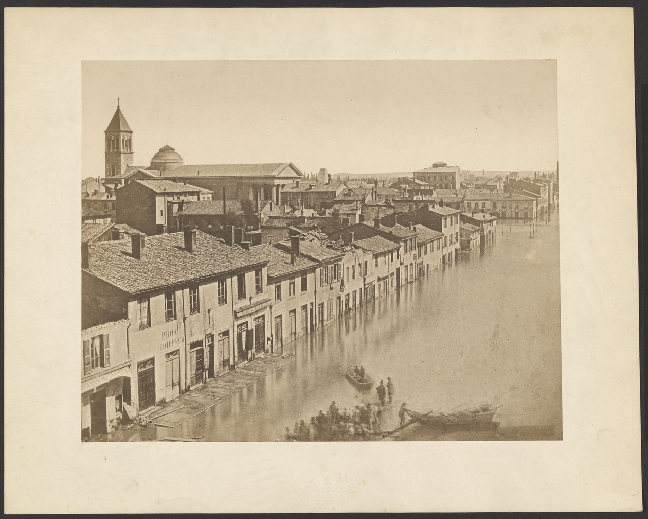 [Lyon: powódź z 1856 r.]. autorstwa Louis Antoine Froissart