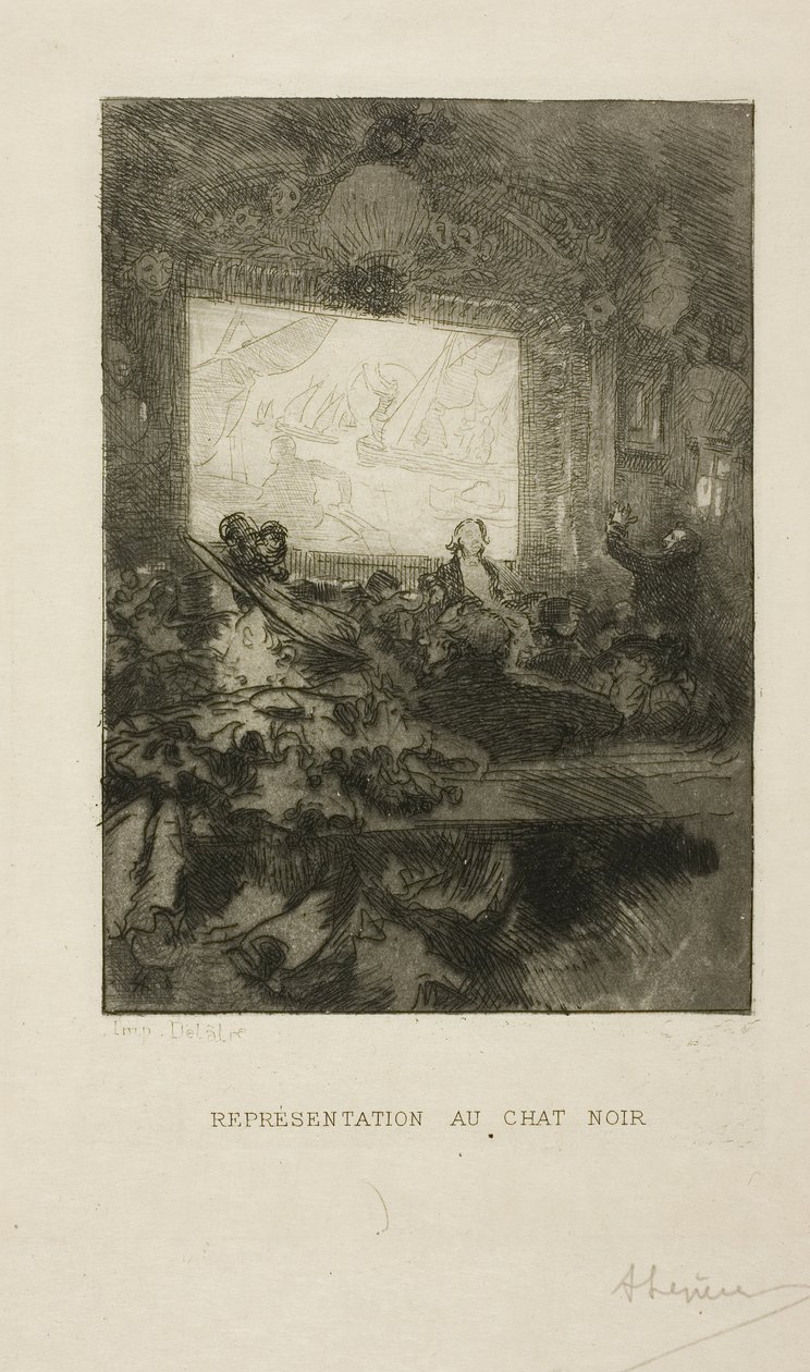 W Chat Noir autorstwa Louis Auguste Lepère