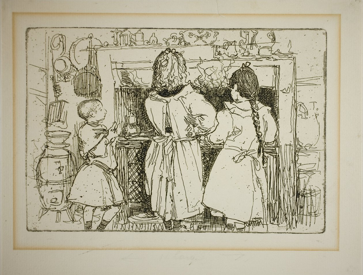 Przygotowania do śniadania autorstwa Louis Auguste Lepère