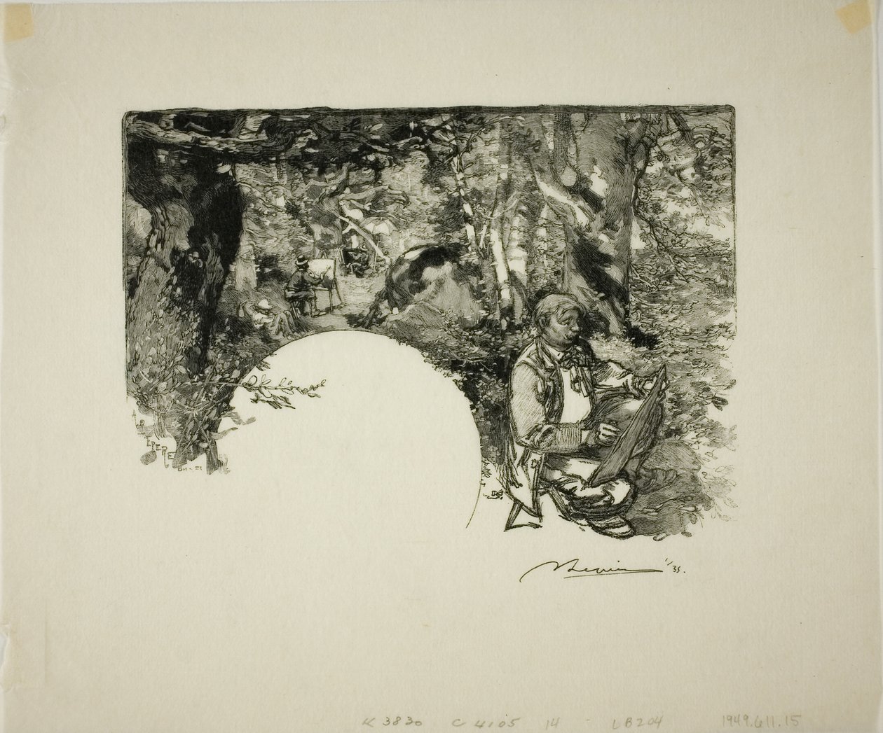 Malarze autorstwa Louis Auguste Lepère