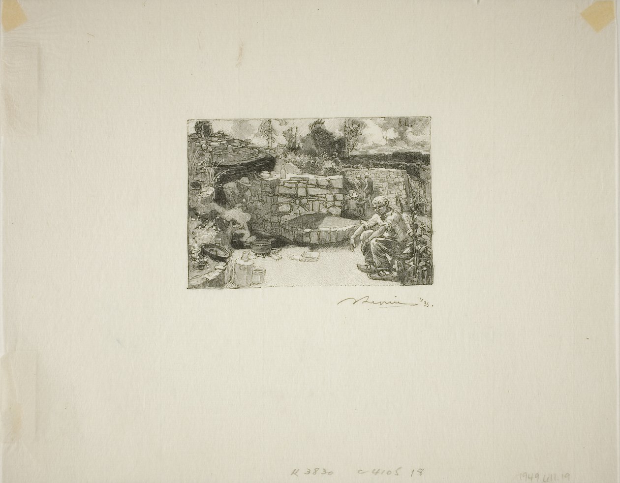 Chata kamieniarza autorstwa Louis Auguste Lepère