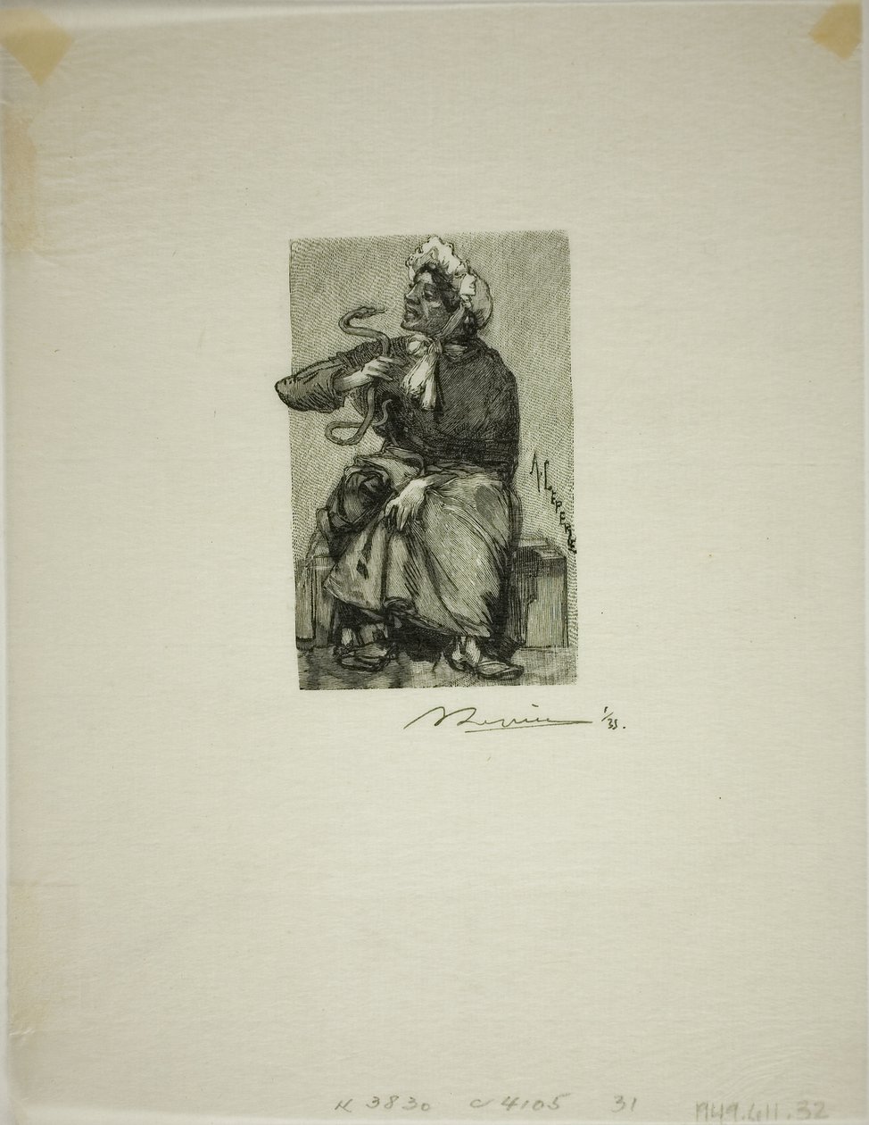 Serpent Merchant autorstwa Louis Auguste Lepère