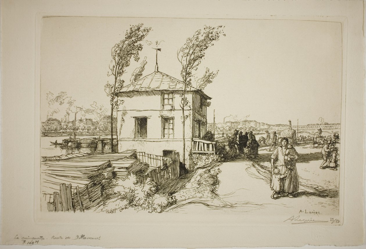 Tawerna w drodze do Billancourt autorstwa Louis Auguste Lepère