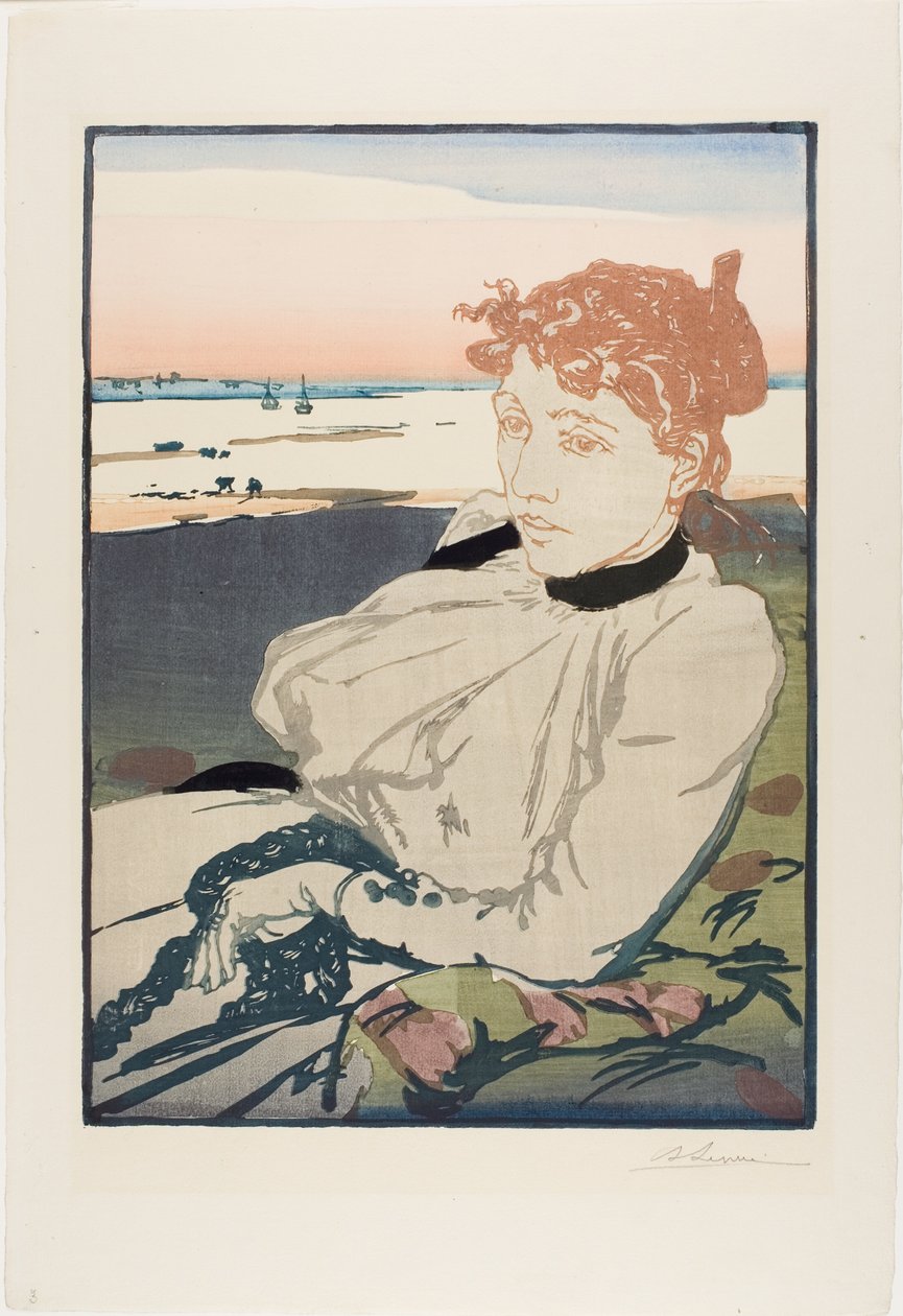 Rekonwalescentka, Madame Lepère autorstwa Louis Auguste Lepère