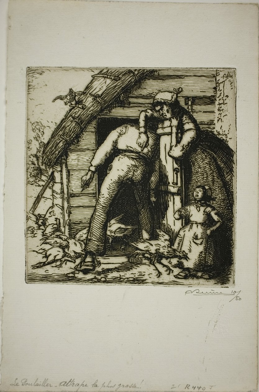 Poulterer autorstwa Louis Auguste Lepère