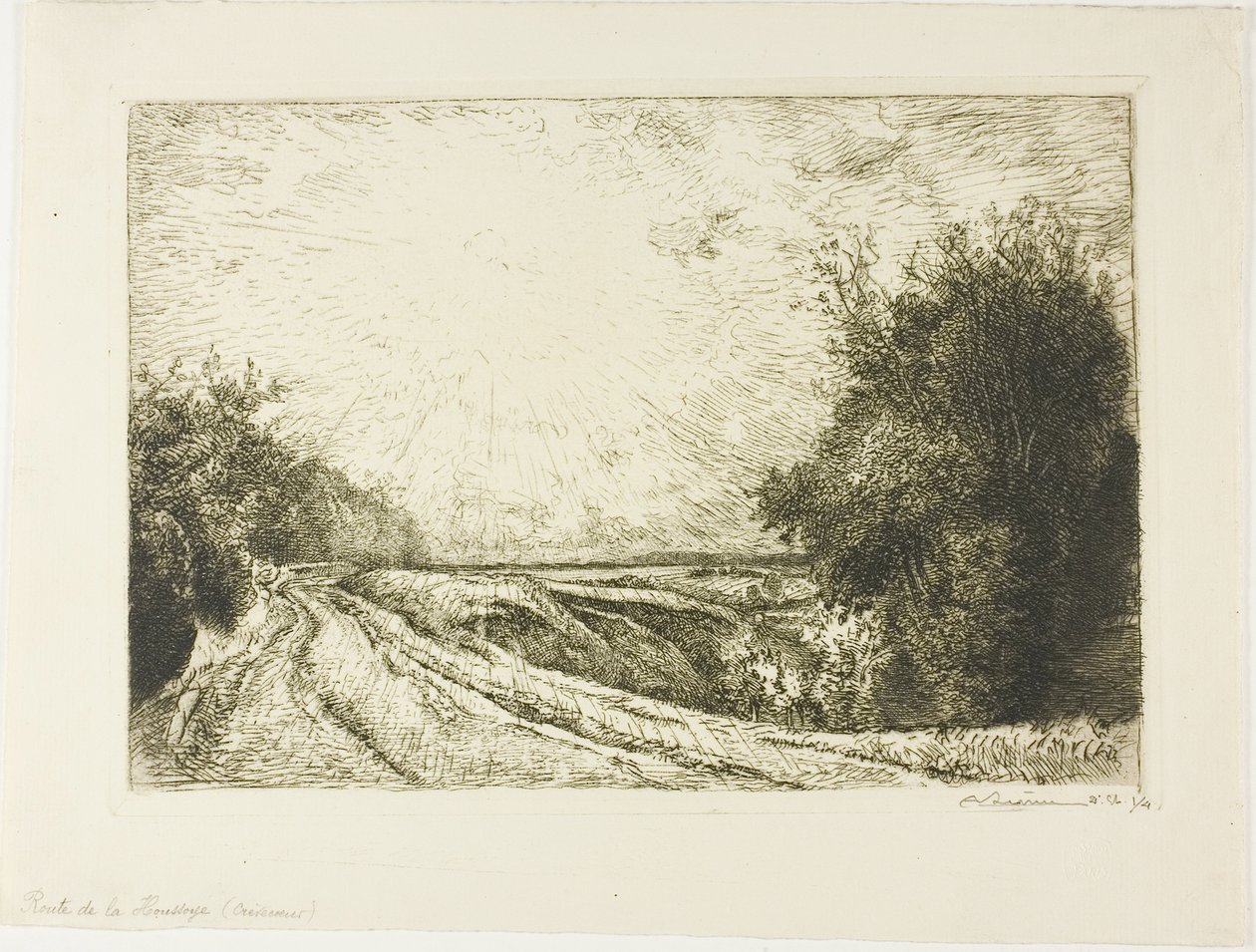 Droga do Houssoye autorstwa Louis Auguste Lepère