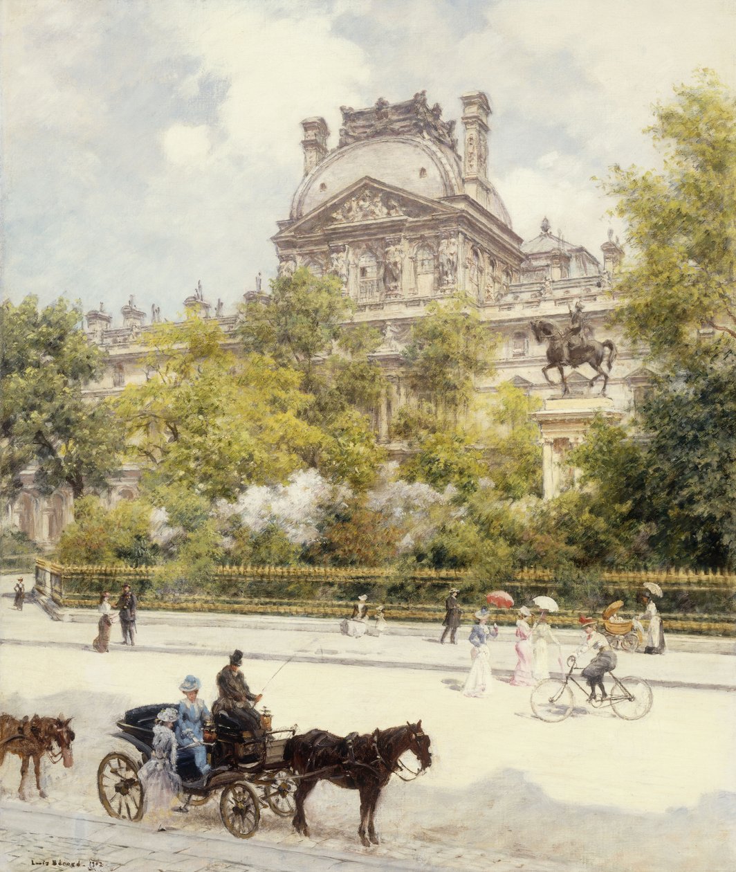 Plac Luwru autorstwa Louis Beraud