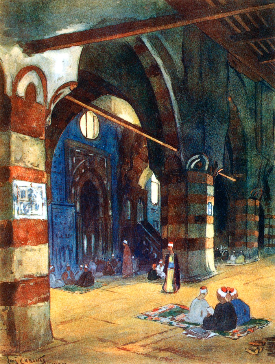 Meczet Ibrahima Aghy, Kair, Egipt, 1928 autorstwa Louis Cabanes