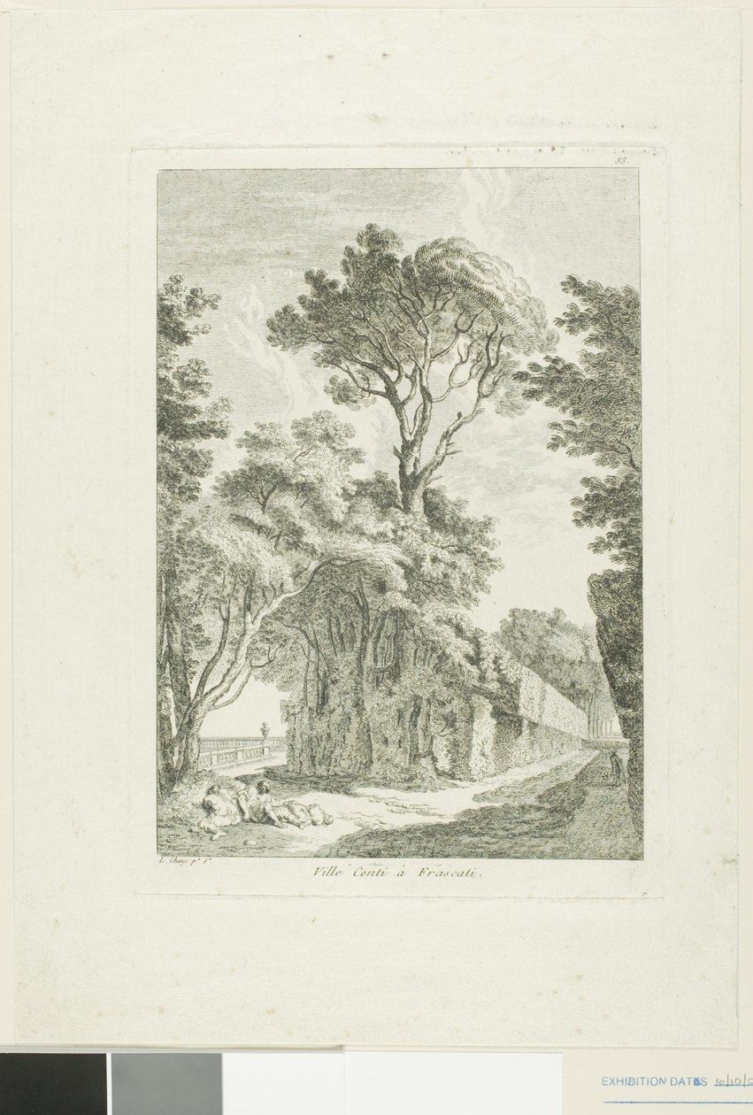 Miasto Conti we Frascati autorstwa Louis Chaix