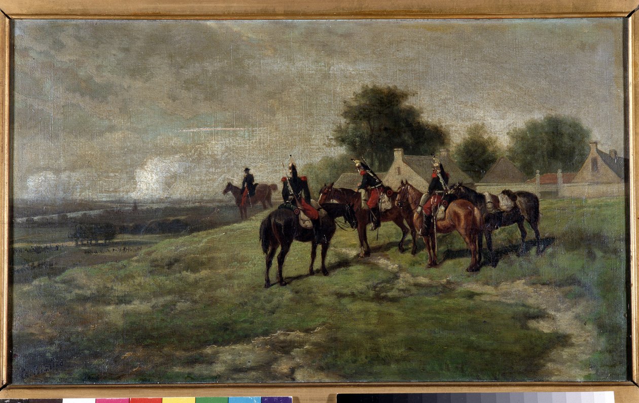 Kirasjerzy (malarstwo) autorstwa Louis Charles Bombled