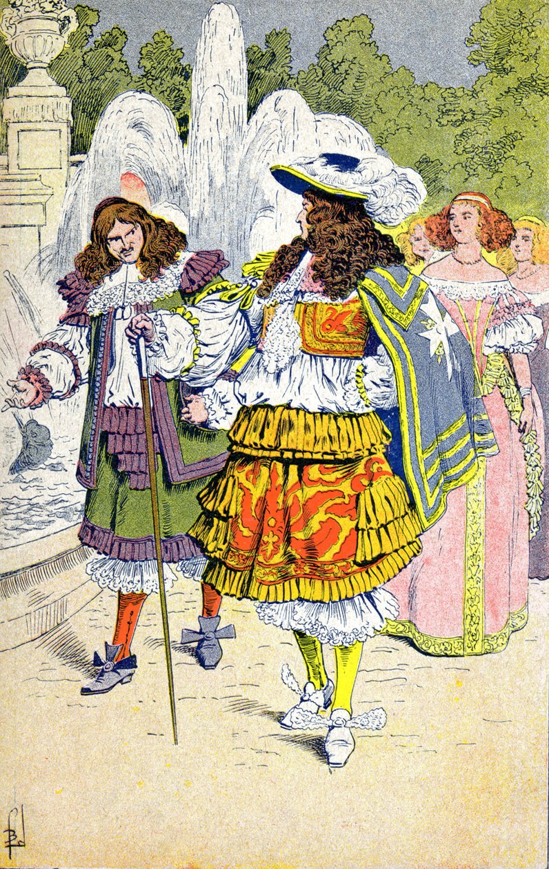Ludwik XIV i Fouquet autorstwa Louis Charles Bombled