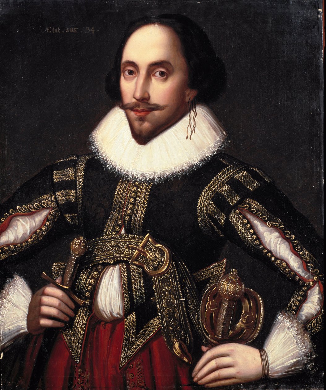 Portret Williama Szekspira (Malarstwo) autorstwa Louis Coblitz