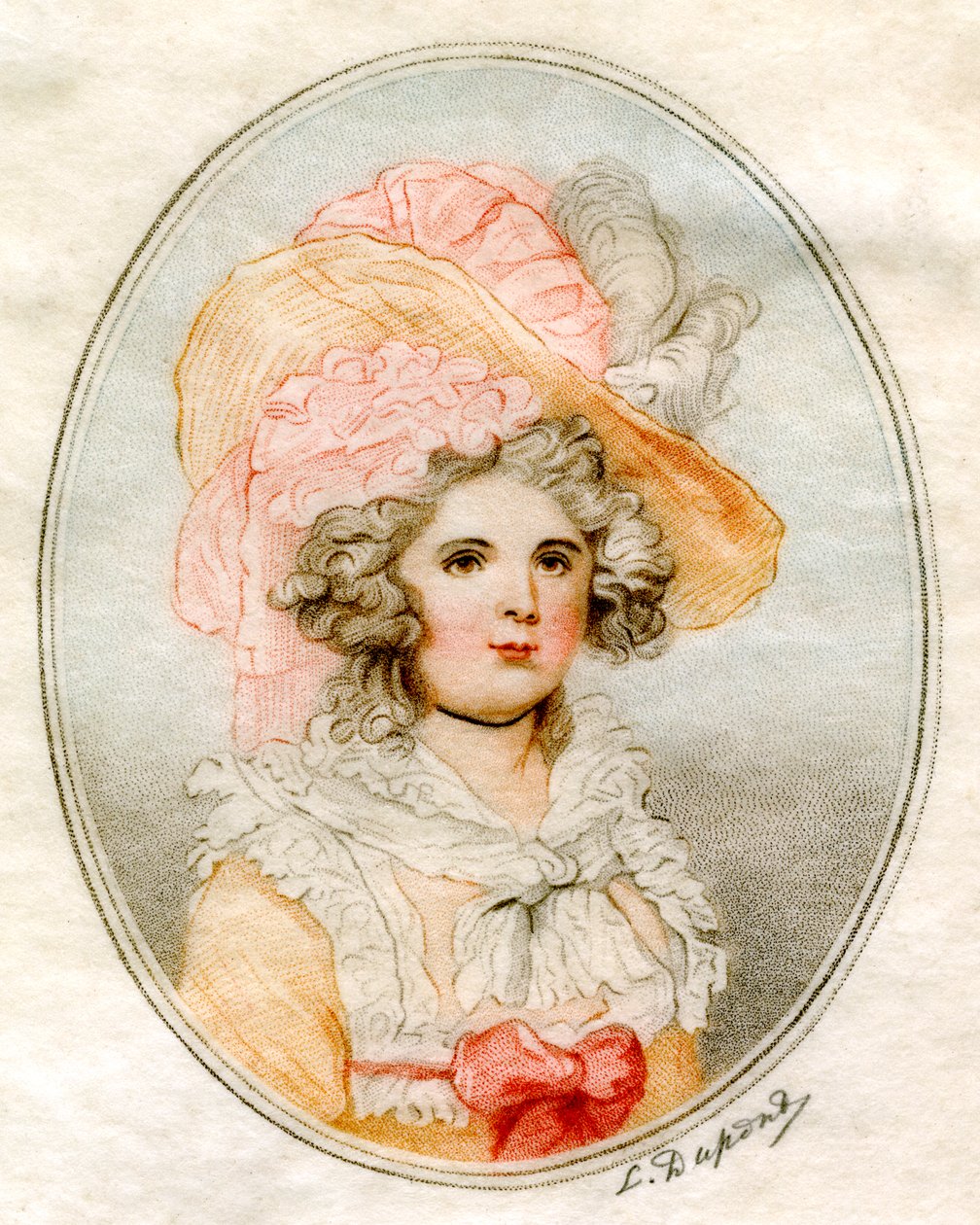 Portret kobiety, XVIII wiek. autorstwa Louis Dupont