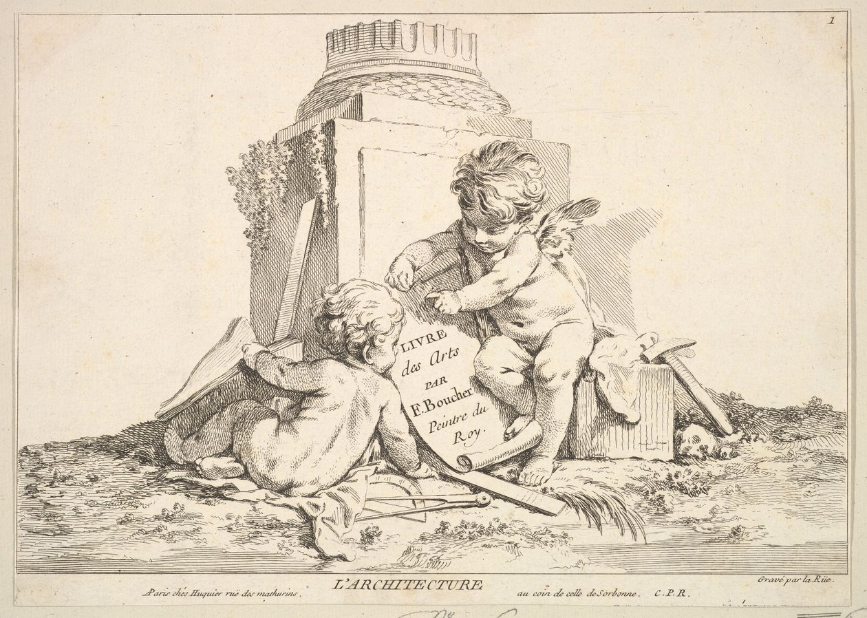 Architektura. autorstwa Louis Felix de la Rue