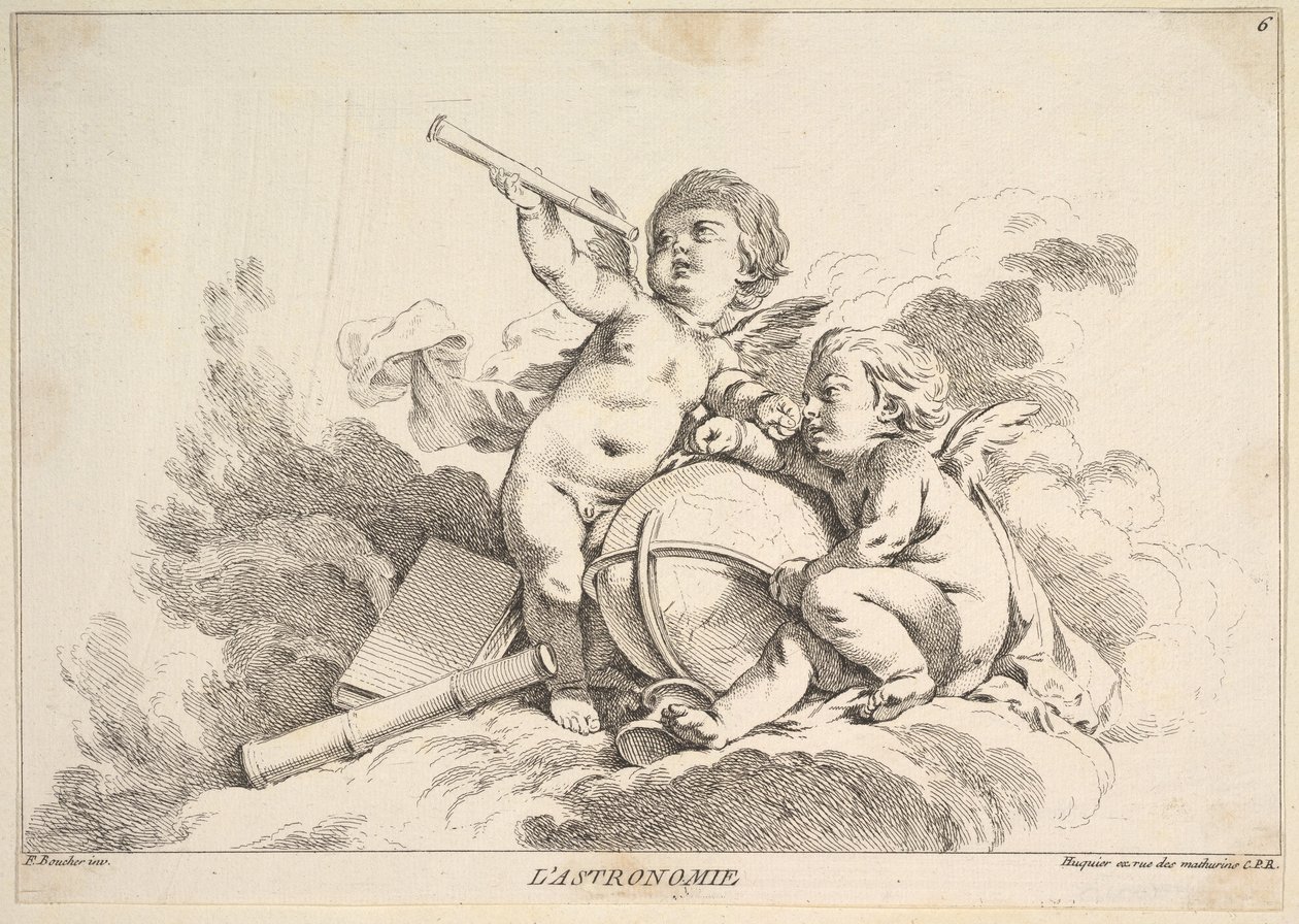 Astronomia. autorstwa Louis Felix de la Rue