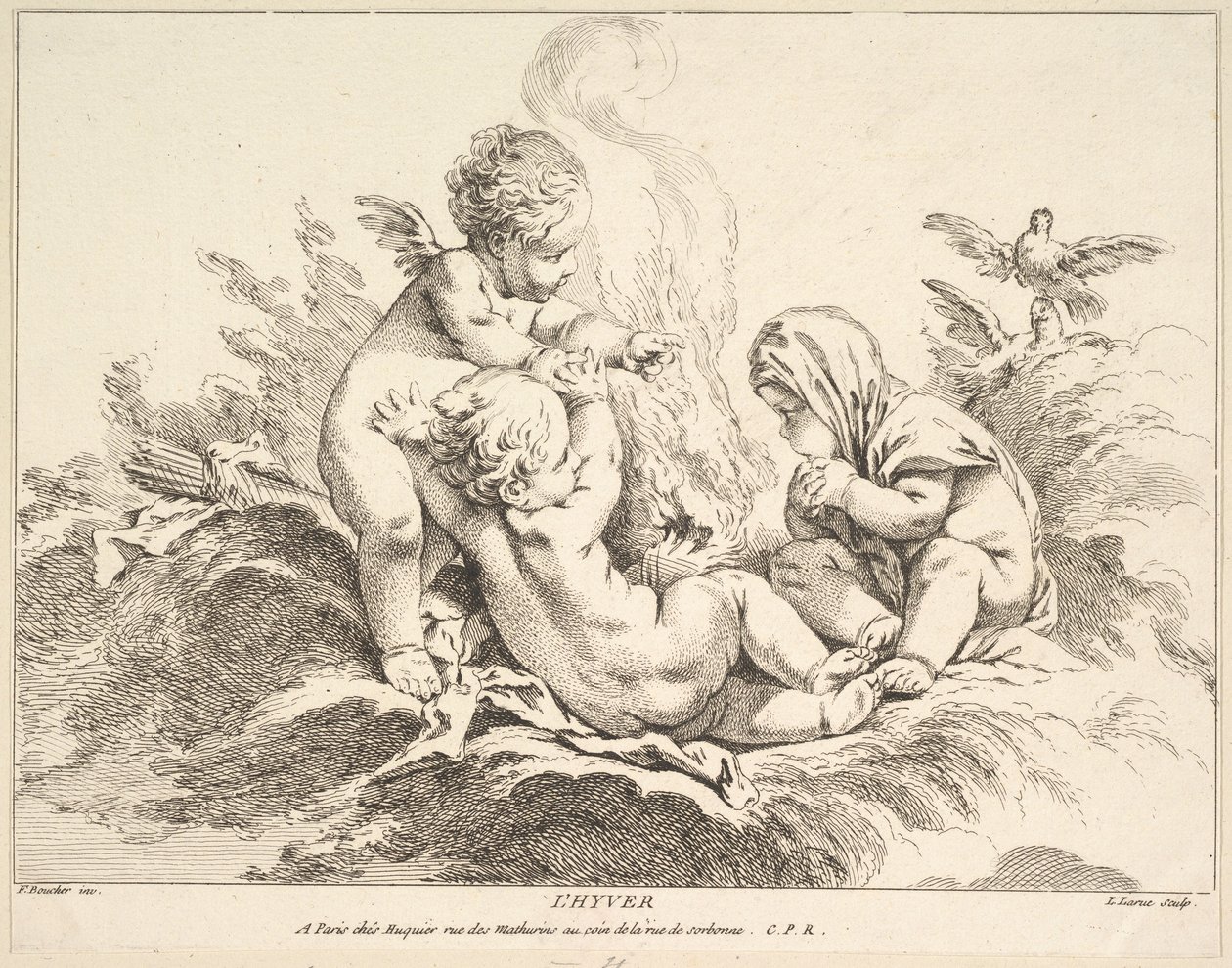 Zima. autorstwa Louis Felix de la Rue