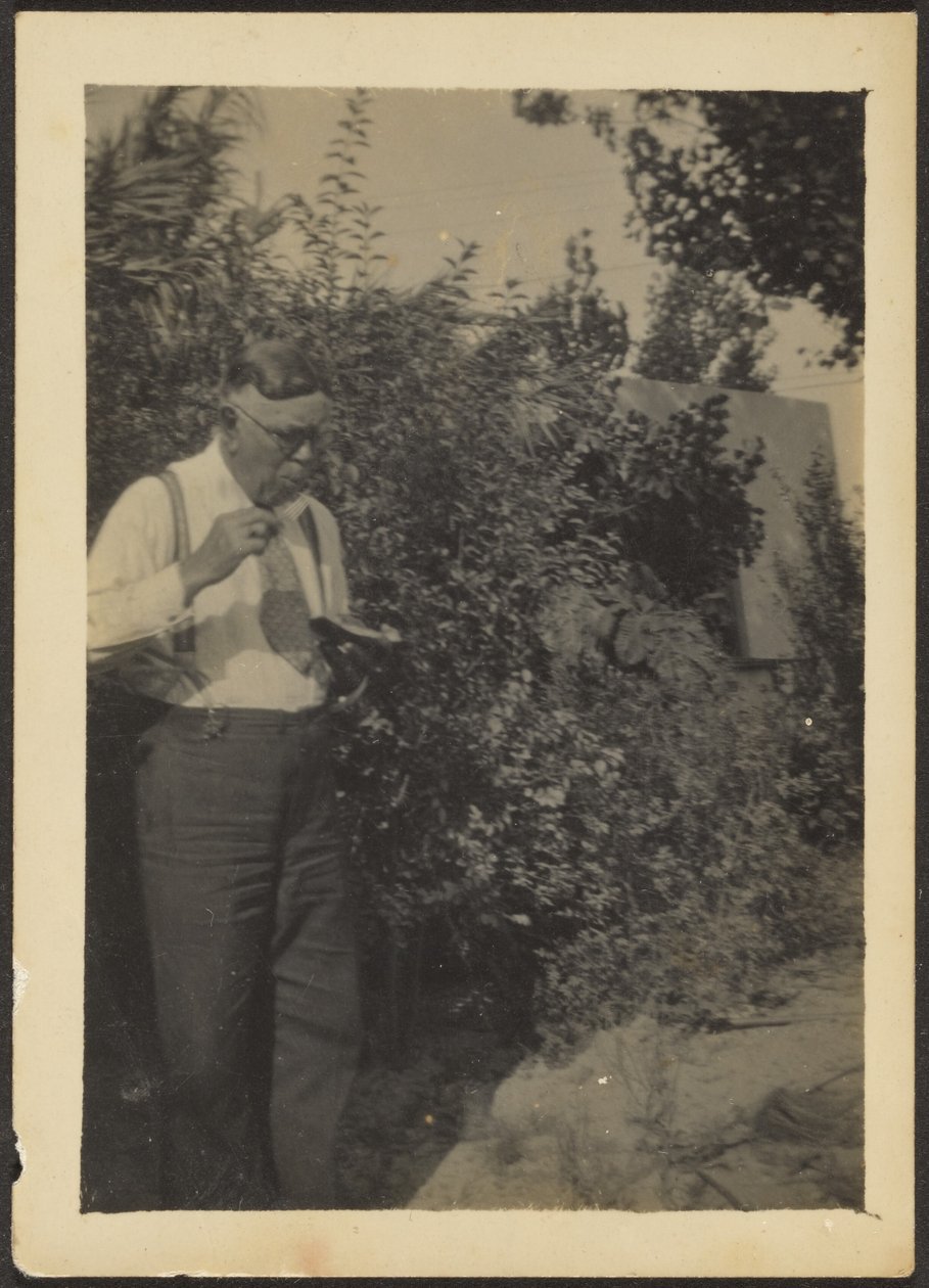 [Fleckenstein Jedzenie w ogrodzie]. autorstwa Louis Fleckenstein