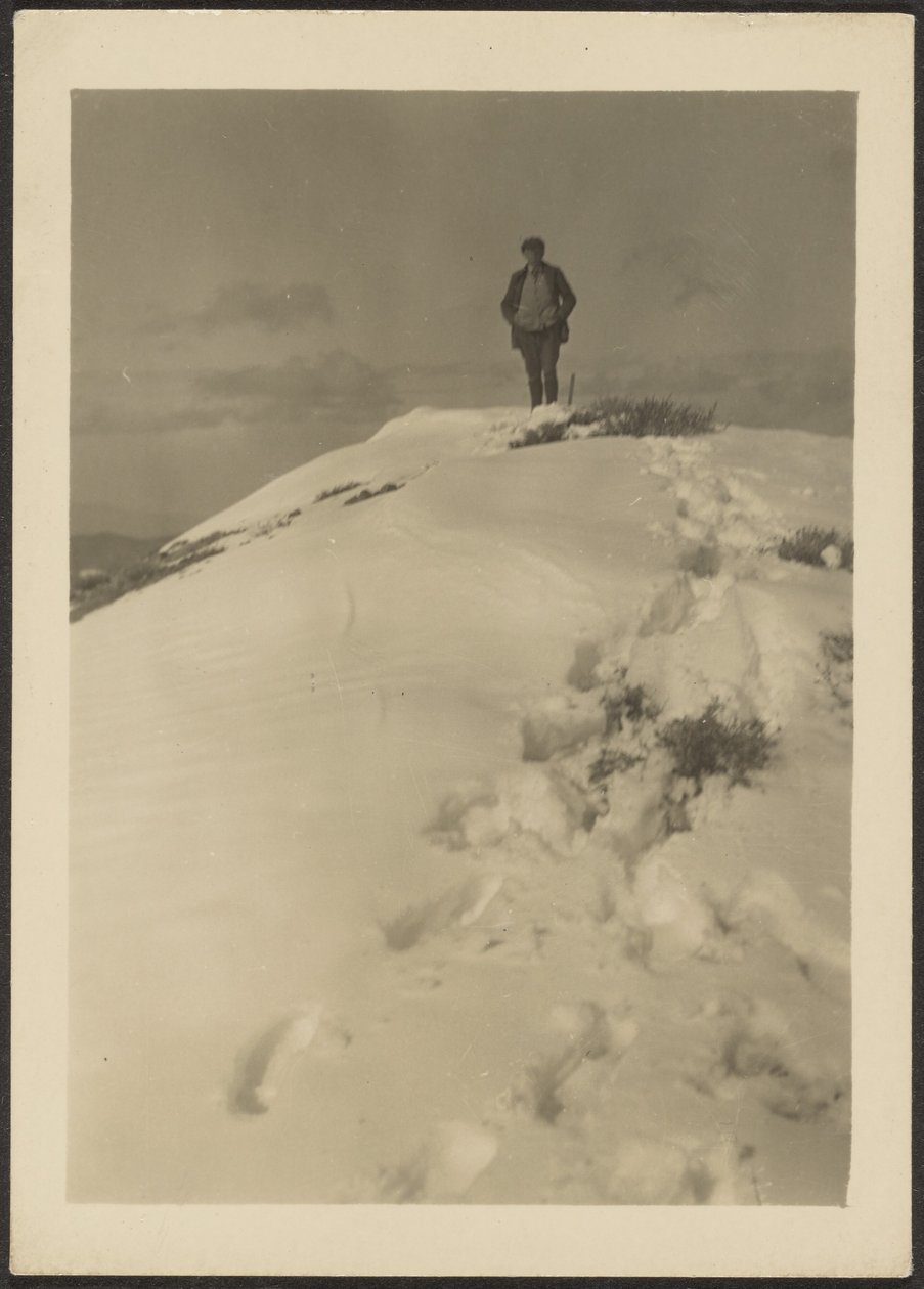 [Louis Fleckenstein na Telescope Peak]. autorstwa Louis Fleckenstein
