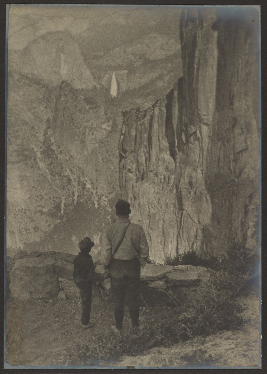 Wodospad Nevada ze szlaku Ledge, Yosemite autorstwa Louis Fleckenstein