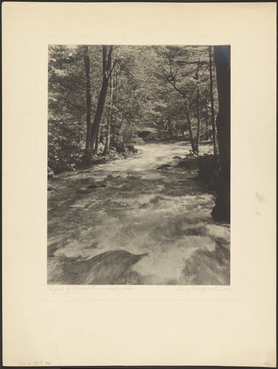 Rapids of Merced River - Happy Isles autorstwa Louis Fleckenstein