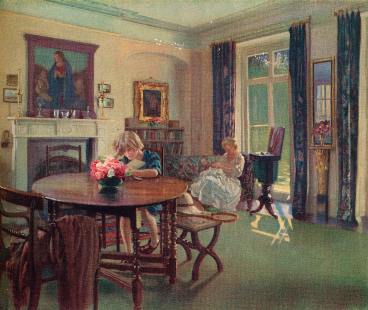 Wnętrze czerwcowe, ok. 1923. autorstwa Louis Ginnett