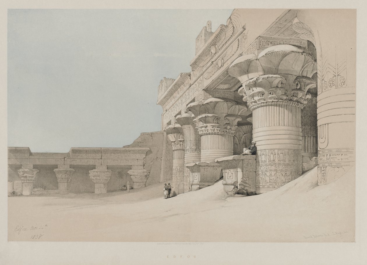 Egipt i Nubia, Tom II: Edfou autorstwa Louis Haghe
