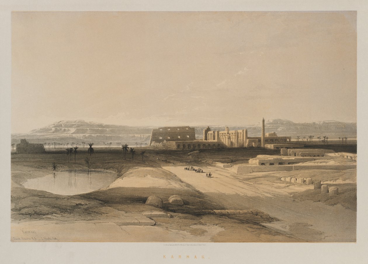 Egipt i Nubia, Tom II: Karnak autorstwa Louis Haghe