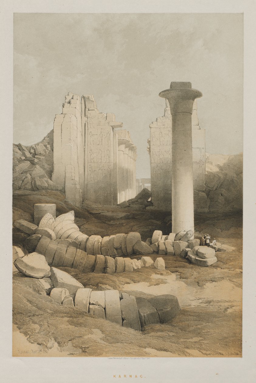 Egipt i Nubia, Tom II: Karnak autorstwa Louis Haghe
