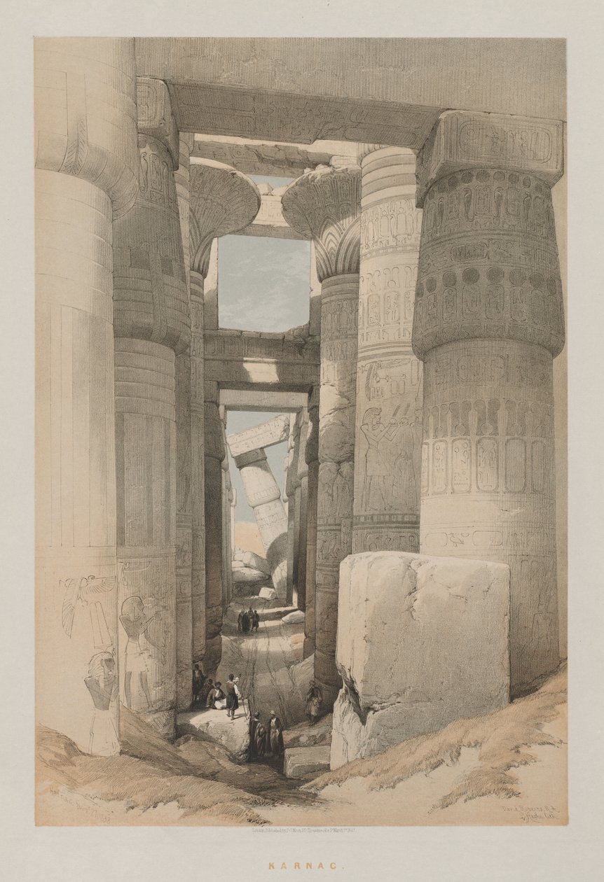 Egipt i Nubia, Tom II: Karnak autorstwa Louis Haghe