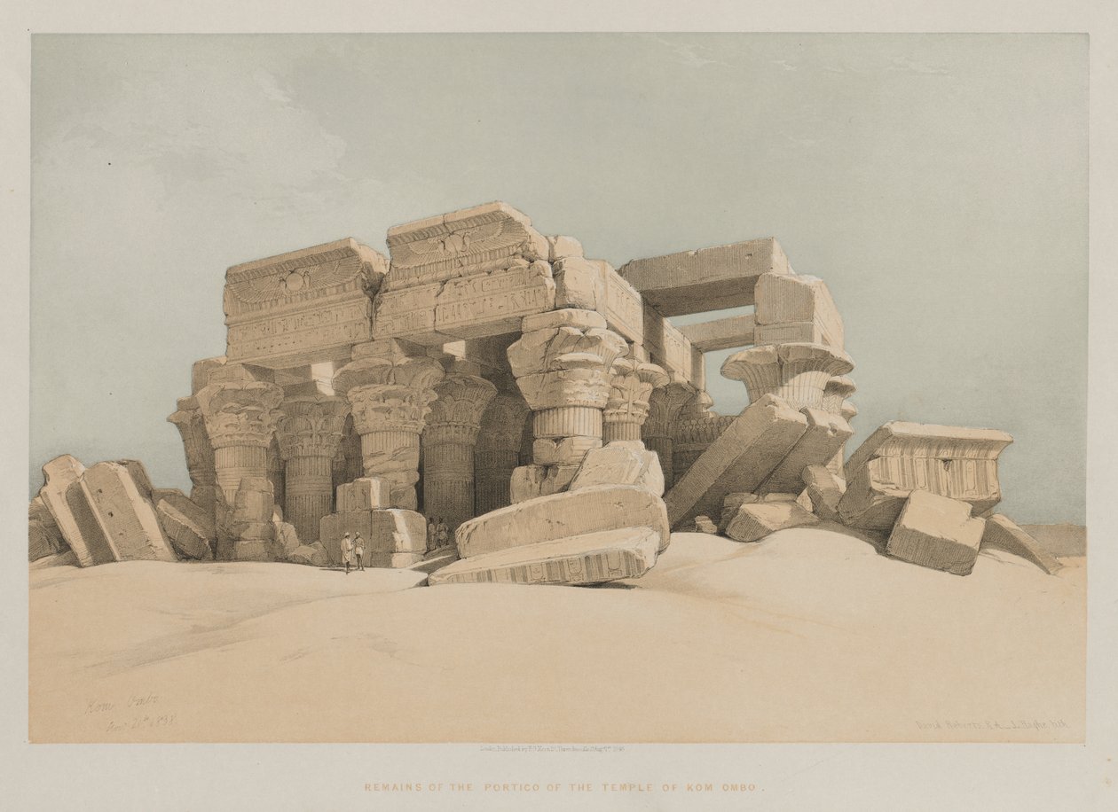 Egipt i Nubia, Tom II: Kom-Ombo autorstwa Louis Haghe