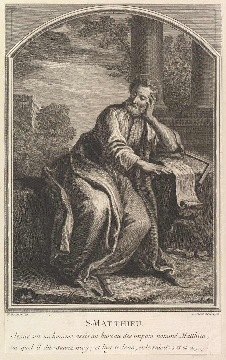 Św. Mateusz, 1726. autorstwa Louis Jacob