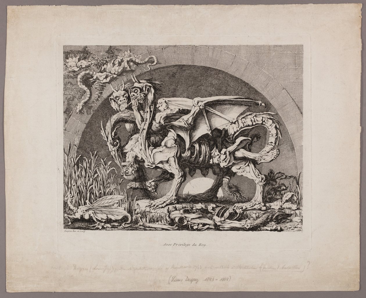 Chimerowie autorstwa Louis Jean Desprez