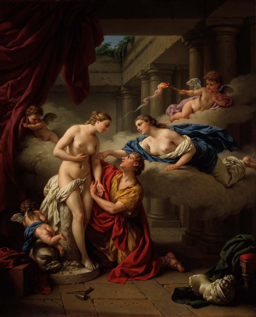 Pigmalion i Galatea, 1777. autorstwa Louis Jean François Lagrenée