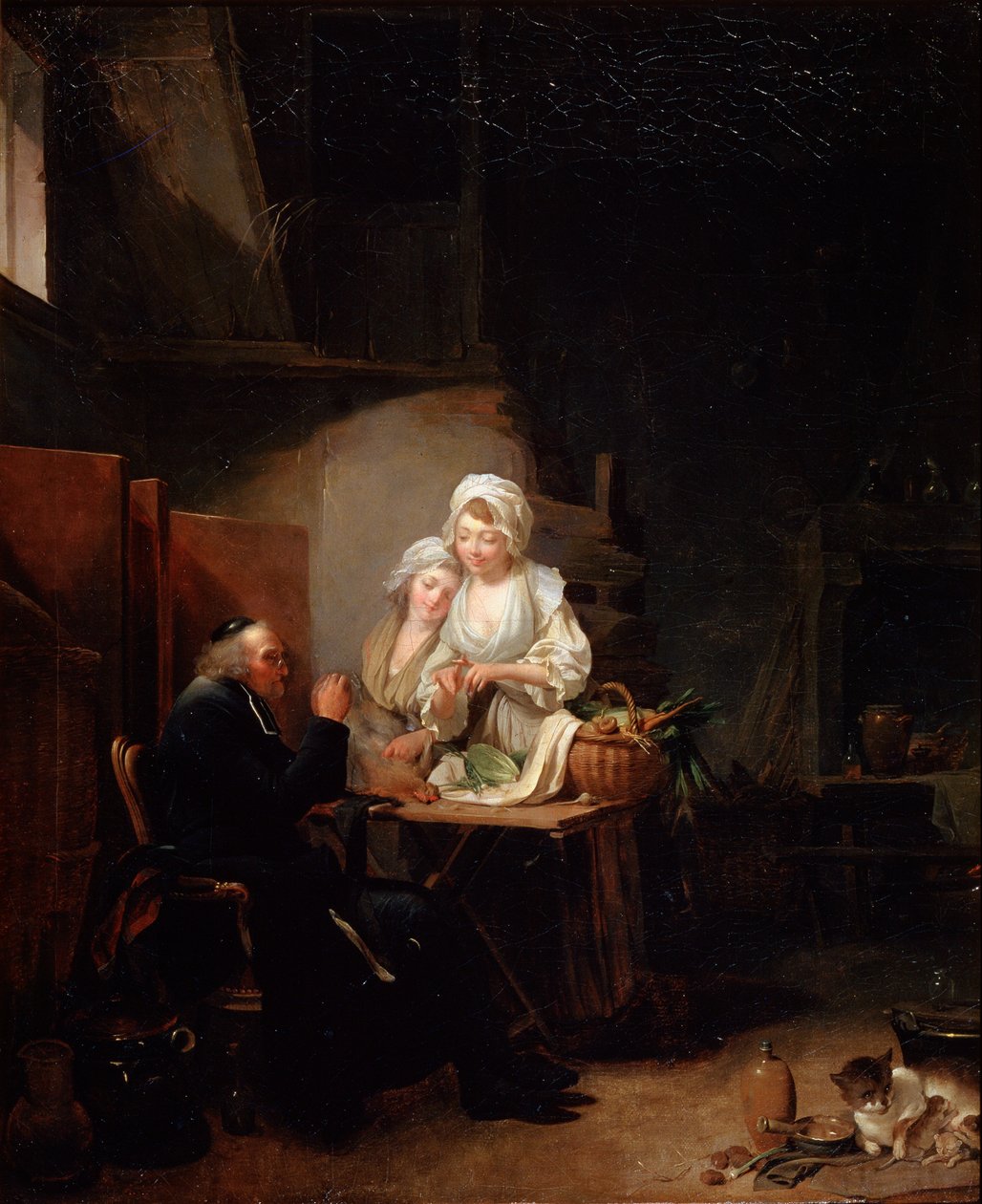 Stary wikary, koniec lat 80. XVIII wieku autorstwa Louis Leopold Boilly