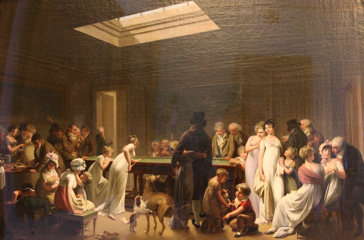 „Gra w bilard”, 1807 r. autorstwa Louis Leopold Boilly