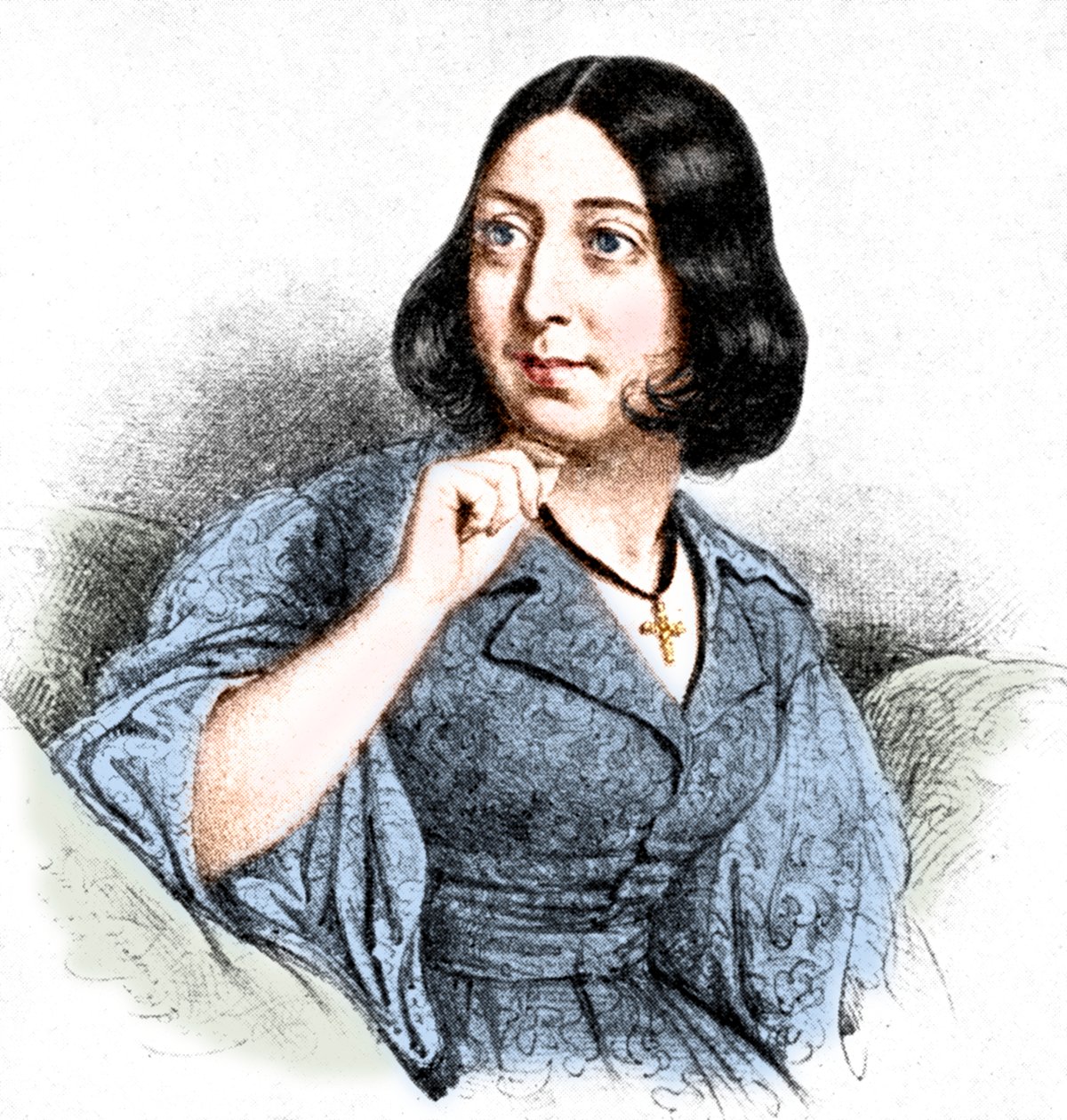 „George Sand”, 1923 autorstwa Louis Leopold Boilly